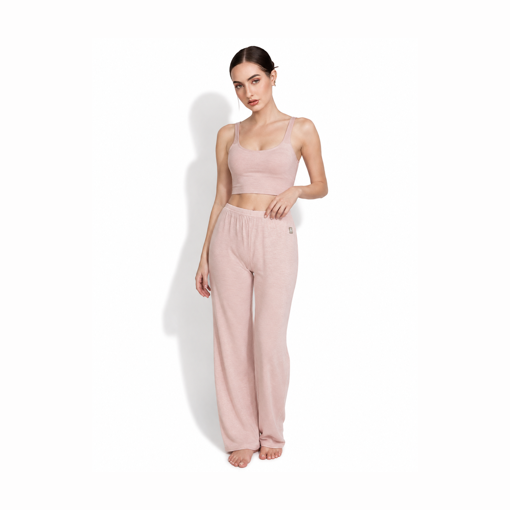 product21 copy 6 100% Wool Women’s Trousers with Lace Hem - Image 1