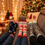 Unisex Weihnachts-Wollsocken – 3er-Geschenkset – Bild 2