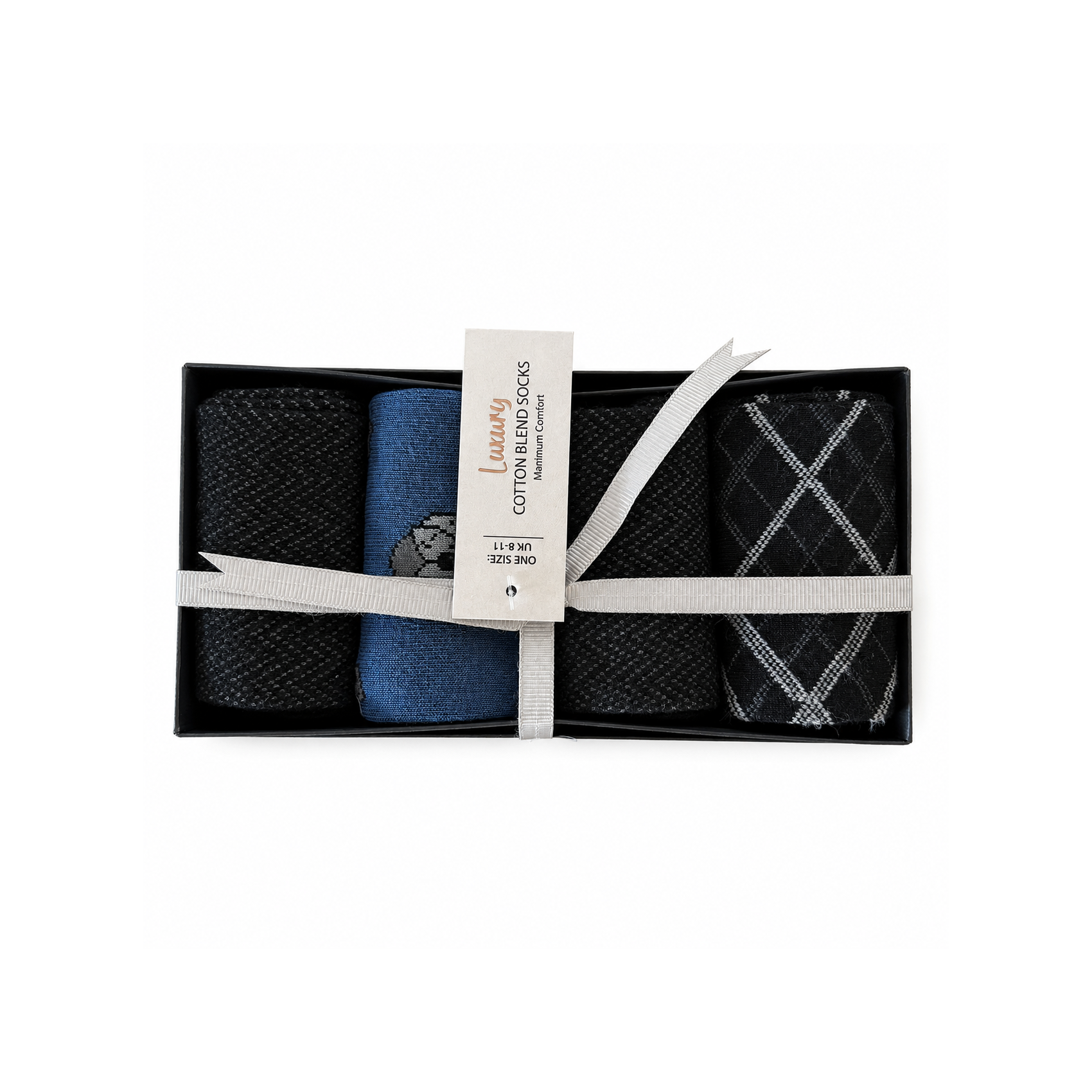 product6 Men’s Luxury Wool Socks – 4-Pair Gift Set - Image 1